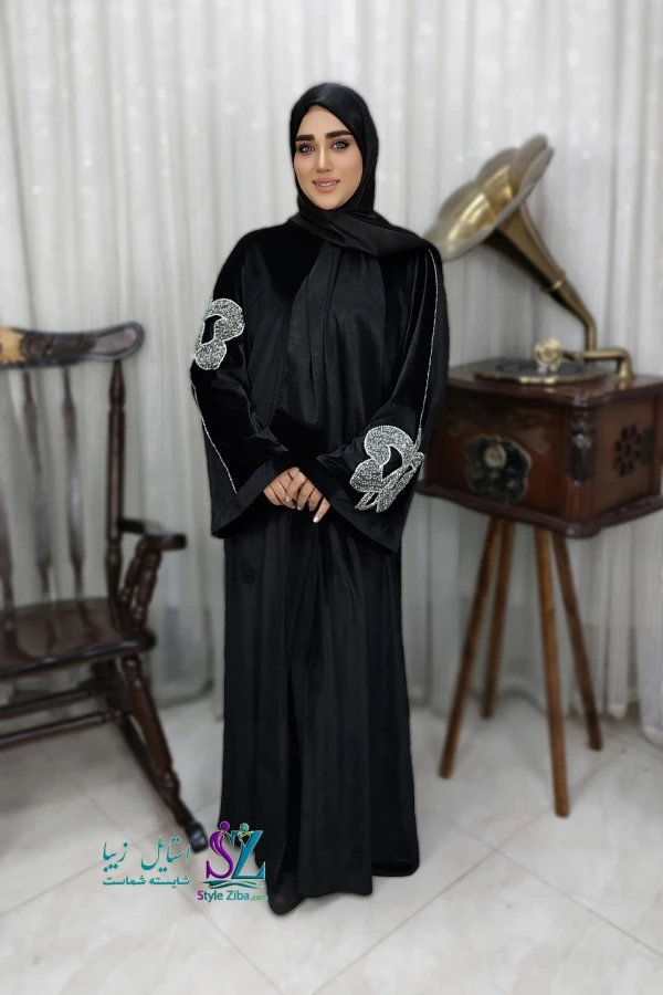 عبا زنانه مجلسی پروانه