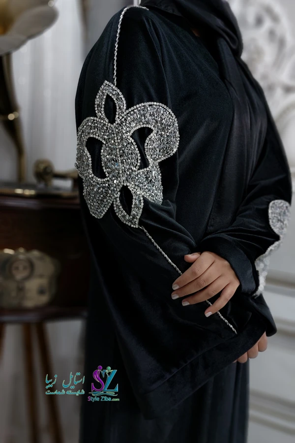 عبا زنانه مجلسی پروانه