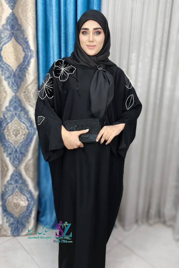 عبا زنانه جواهردوزی گلشید