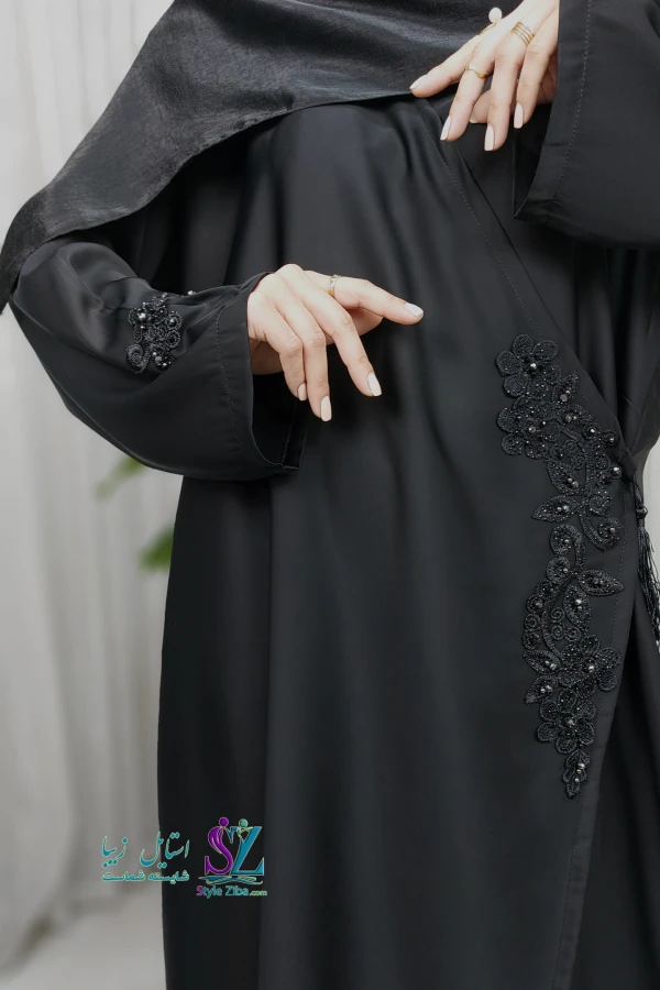 عبا زنانه مجلسی پردیس طرح 1