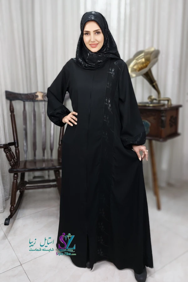 مانتو عبایی زیپ دار آراگل