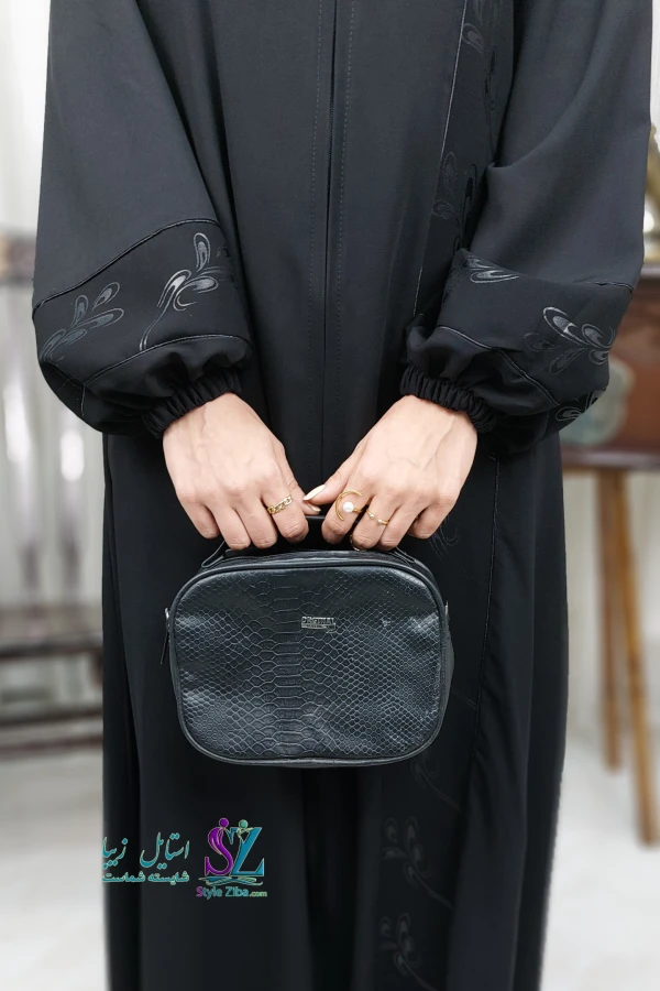 مانتو عبایی زیپ دار آراگل