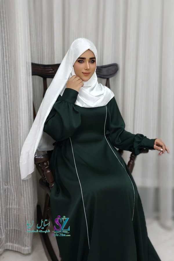 مانتو عبایی زنانه تبسم (زمردی)