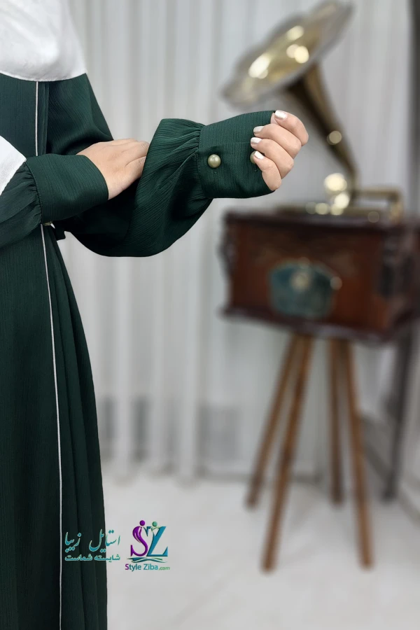 مانتو عبایی زنانه تبسم (زمردی)