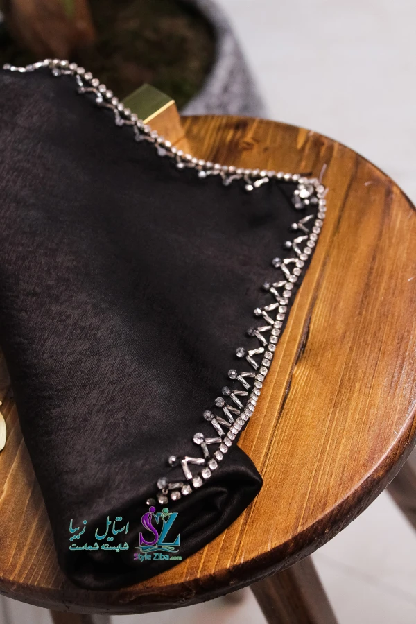 روسری کار دست مشکی هانا