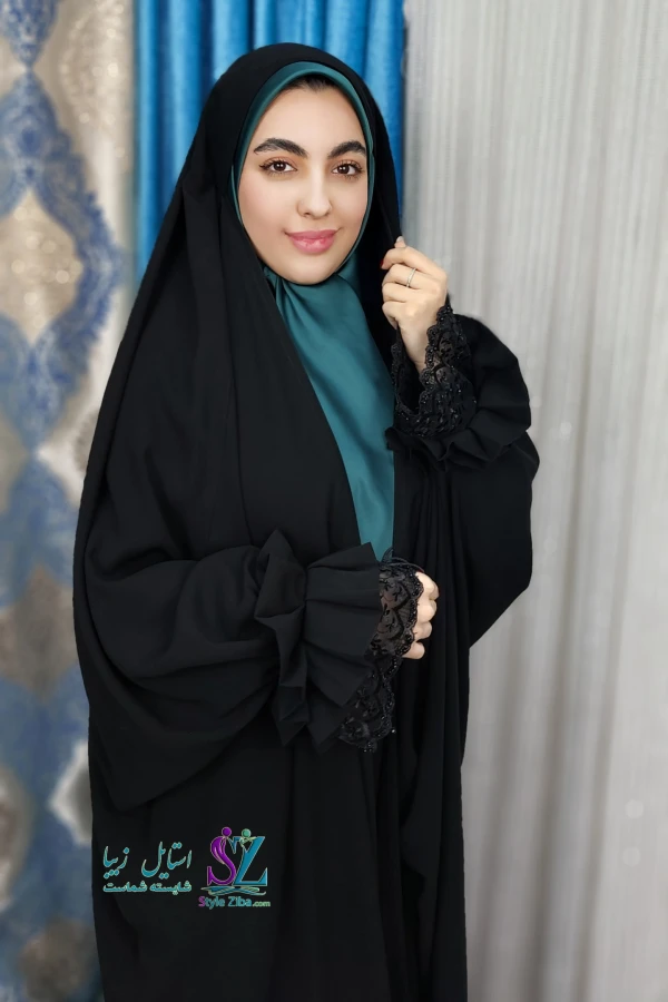 چادر جده مچ پلیسه دوبل جواهردوزی دلانا