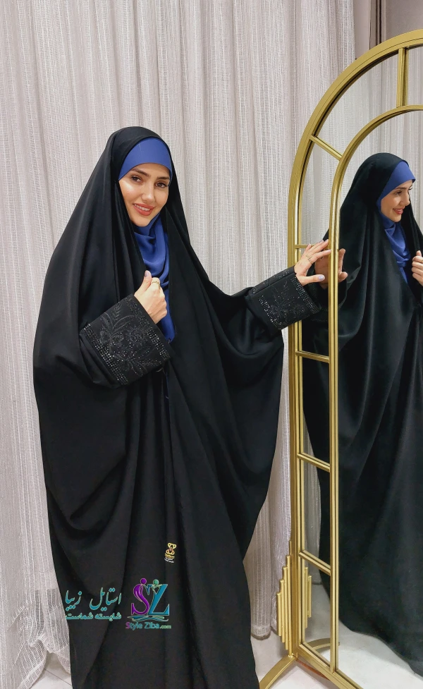 چادر جده عربی مچ گلدوزی هیفا