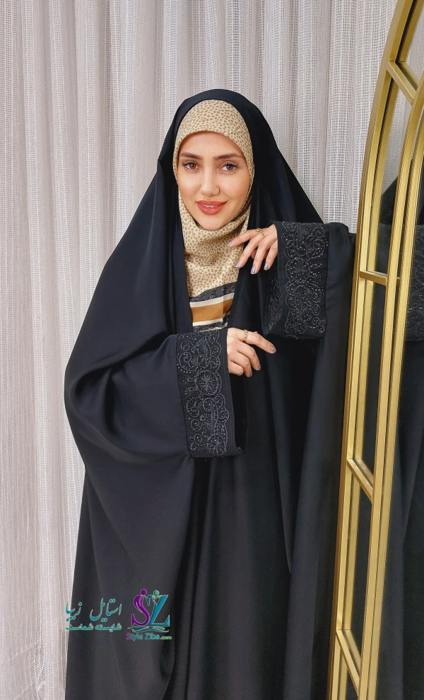 چادر جده عربی مچ گلدوزی ملورا