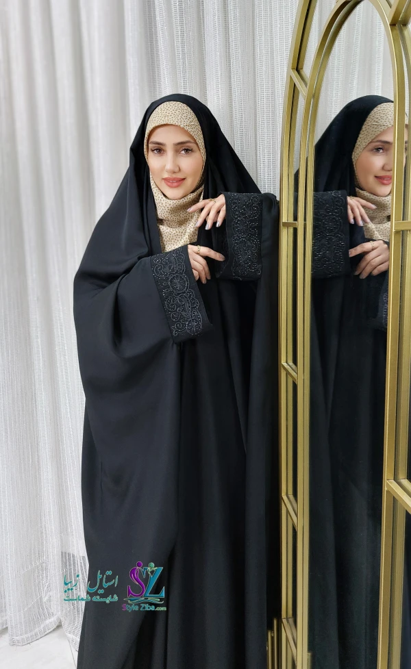 چادر جده عربی مچ گلدوزی ملورا