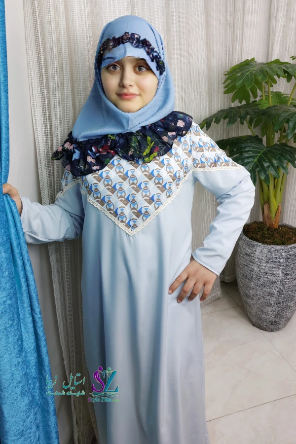 عبا دخترانه شیما (آبی)