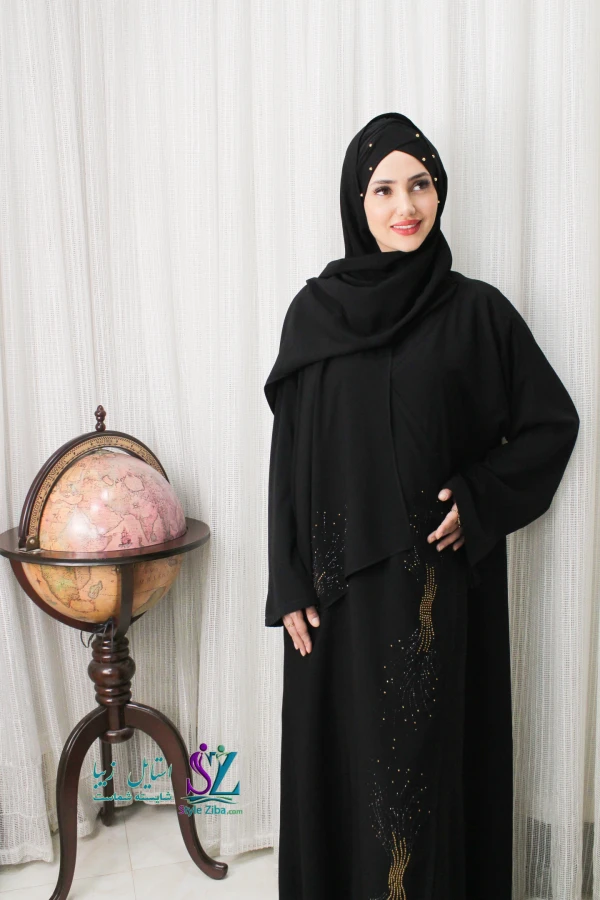 عبا زنانه شالدار ترنج طرح 2