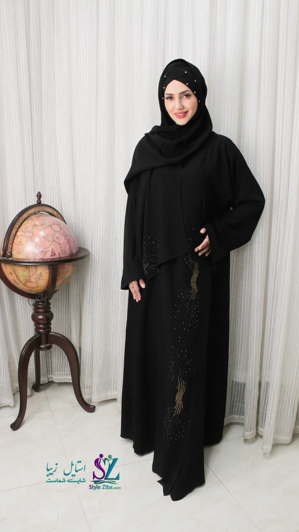 عبا زنانه شالدار ترنج طرح 2