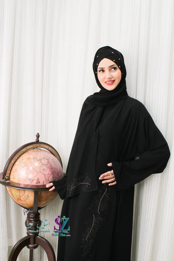 عبا زنانه شالدار ترنج طرح ۳