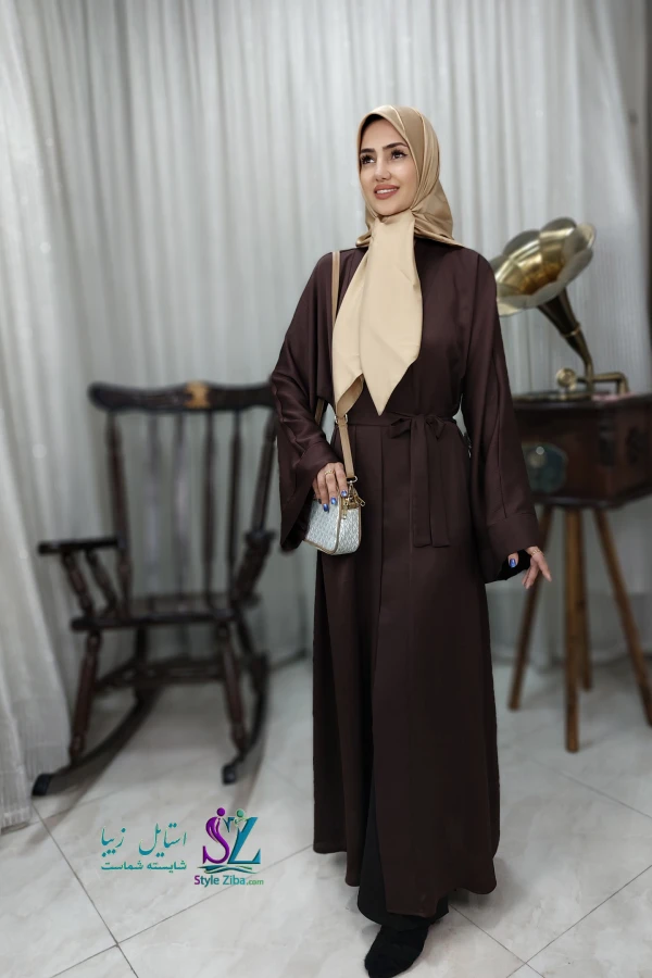 عبا زنانه سوگند(قهوه ای)