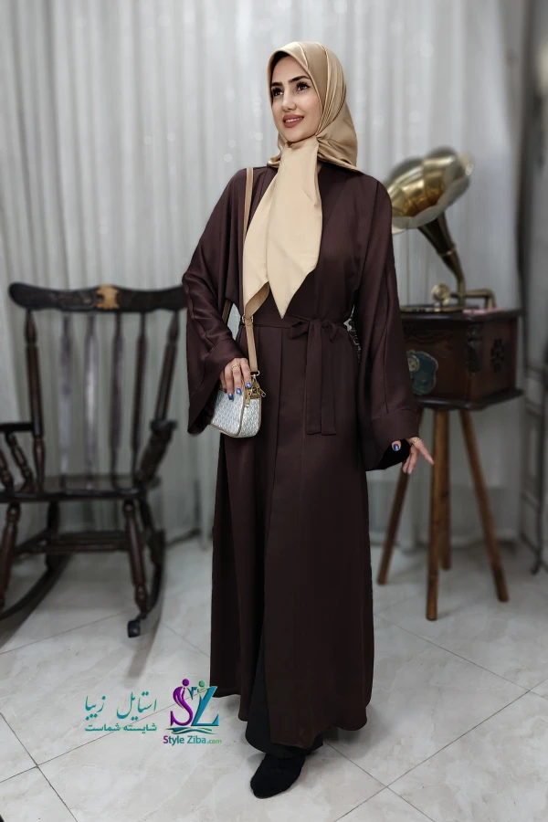 عبا زنانه سوگند(قهوه ای)