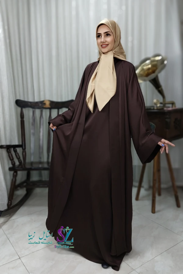 عبا زنانه سوگند(قهوه ای)