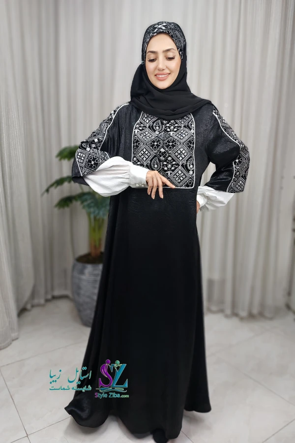 عبا زنانه مجلسی بیتا (طرح 1)