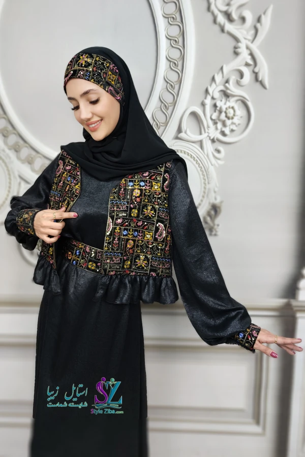 عبا و جلیقه زنانه بهارین (طرح 2)