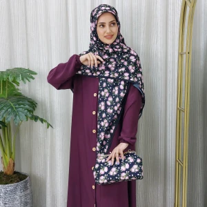 عبا زنانه آروشا (بنفش)