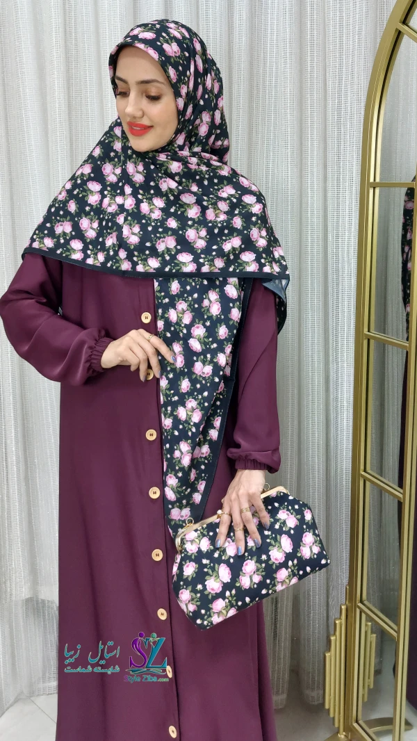 عبا زنانه آروشا (بنفش)