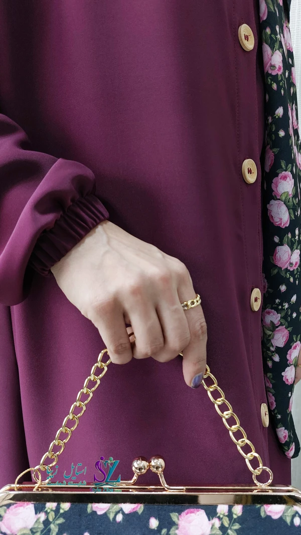 عبا زنانه آروشا (بنفش)