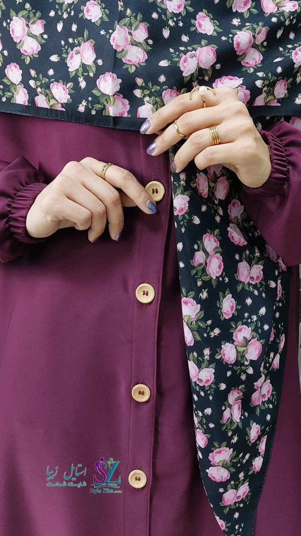 عبا زنانه آروشا (بنفش)