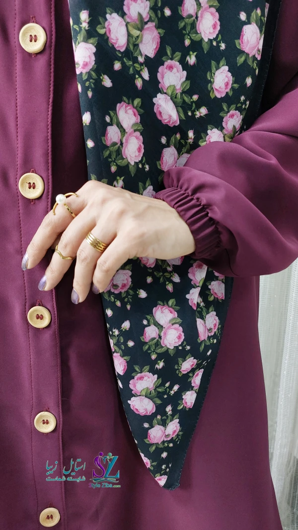 عبا زنانه آروشا (بنفش)