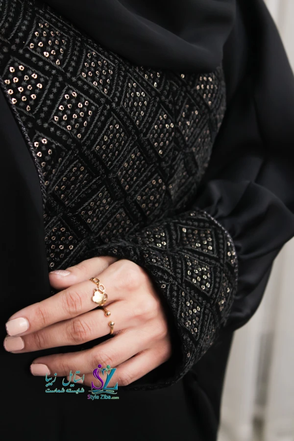 مانتو عبایی سوزن دوزی آنیدا