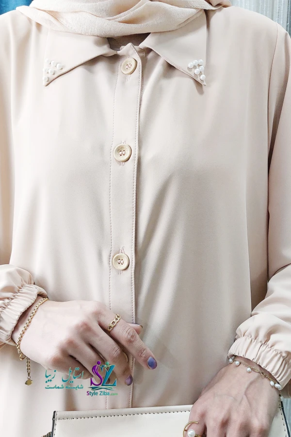 عبا زنانه آروشا (کرم)