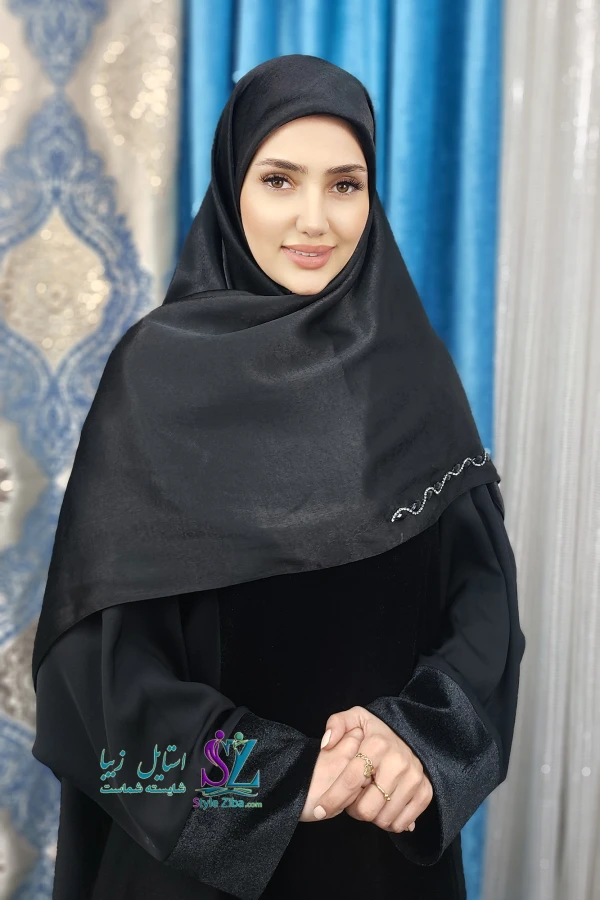 روسری کار شده با دست مهنا