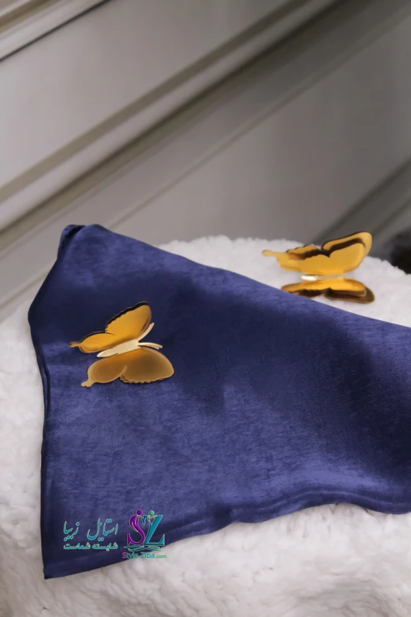 روسری پتینه آزاده (سرمه ای)