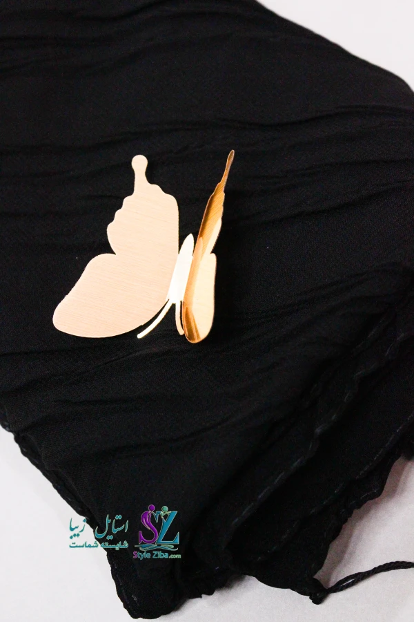 روسری مشکی نخی شادی