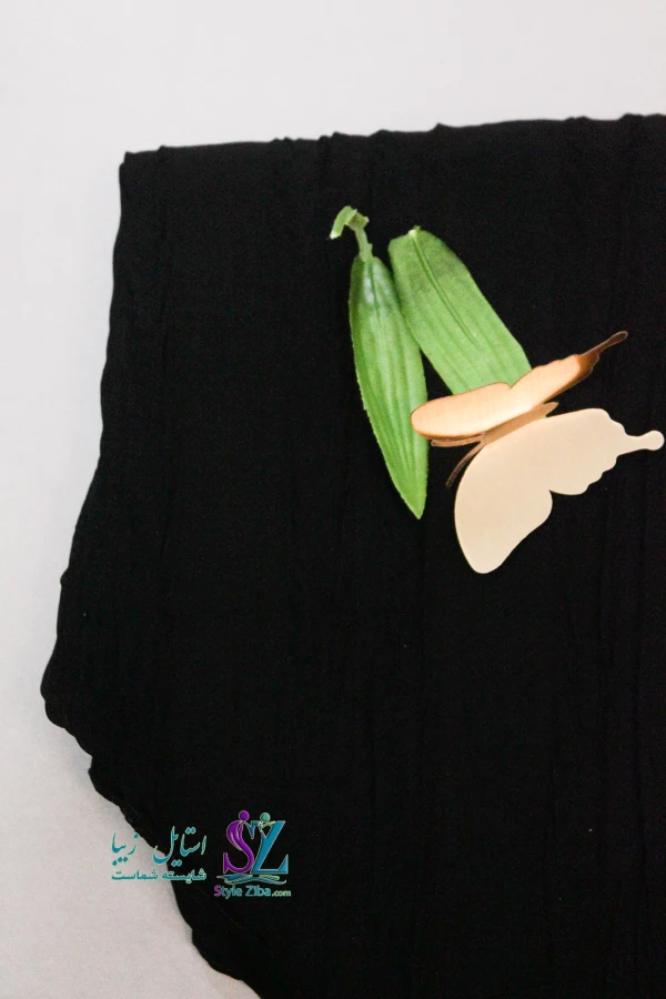 روسری مشکی نخی شادی