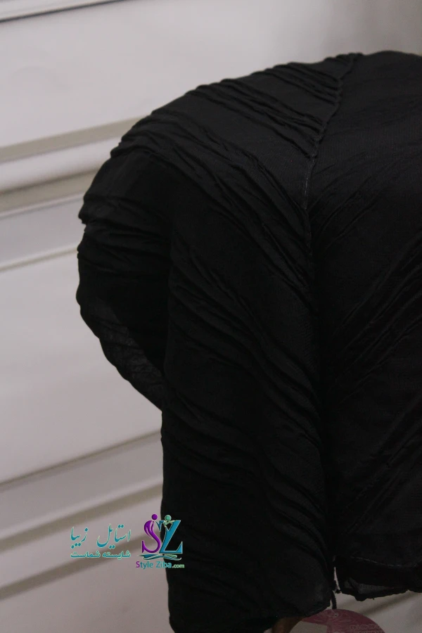 روسری مشکی نخی شادی