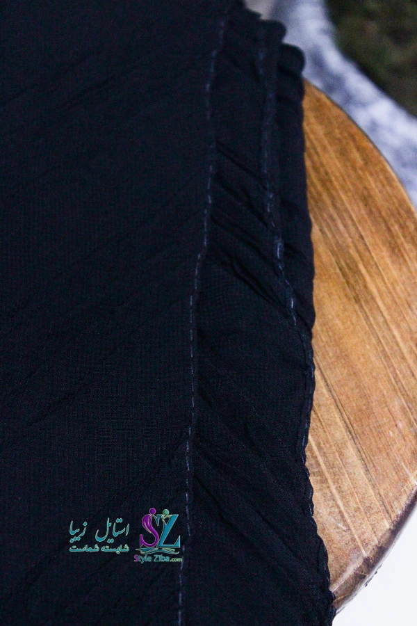 روسری مشکی نخی شادی