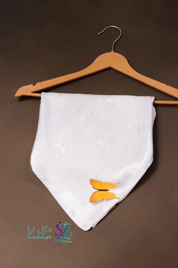 روسری ابریشم گونل (سفید)