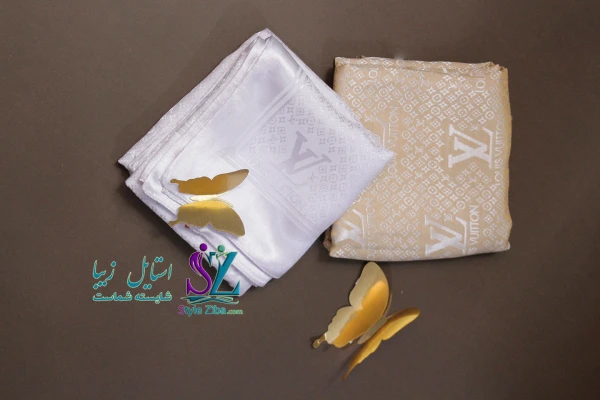 روسری ابریشم گونل (کاراملی)