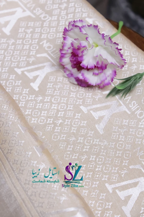 روسری ابریشم گونل (کاراملی)
