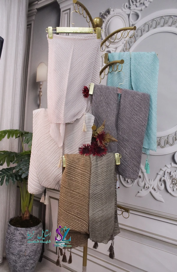 شال زنانه پلیسه ناهید(کد 02)