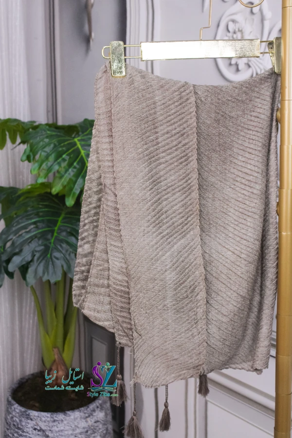 شال زنانه پلیسه ناهید (کد 03)