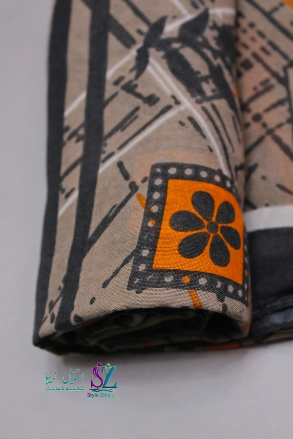 شال نخی طرح دار روشنک (کد 02)