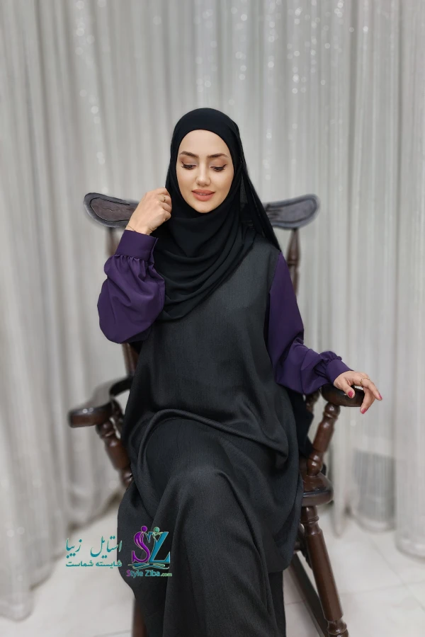 زیر عبایی مشکی کریشه