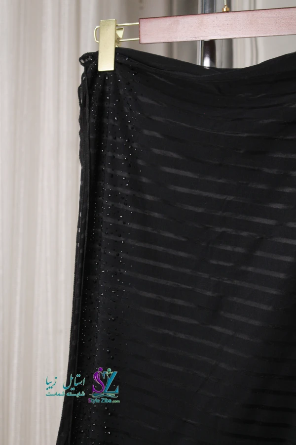 شال مجلسی مشکی پینار