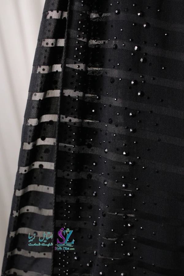 شال مجلسی مشکی پینار