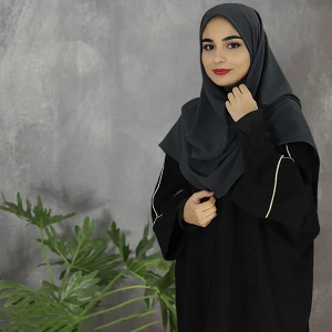 مقنعه ساده قواره 100 نوک مدادی کرپ ch