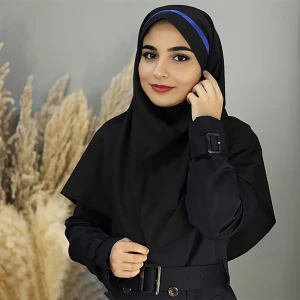 مقنعه تل دار ابی کاربنی نخی بروجرد