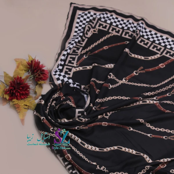 روسری نخی دل آوا (کد01)