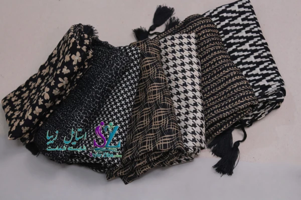 شال زنانه نخی برفین(کد01)