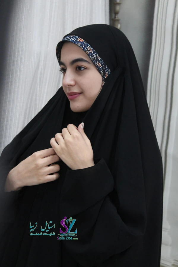 دوخت چادر صدفی لبنانی با کاپ اوریب دو ستاره